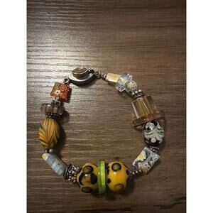 Vintage Venetian Murano Glass Bracelets / African Style Trade Beads